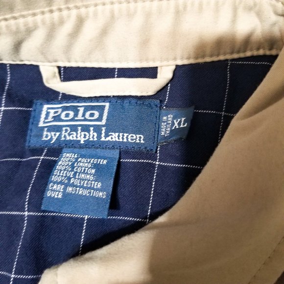 Polo Ralph Lauren Casual Jacket Beige Tan Khaki XL - Picture 7 of 10